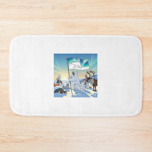 Item preview, Arctic Flag with Animals designed and sold by Barnsey.