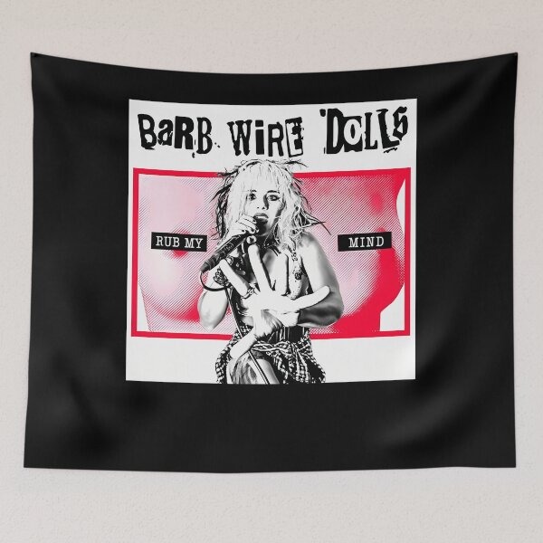 Item preview, Barb Wire Dolls Rub My Mind designed and sold by AnneGros.