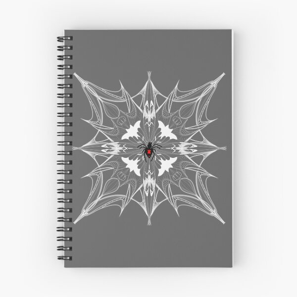 Item preview, Spooky spiders, cobwebs, and bats in charcoal designed and sold by DayDesigns2025.