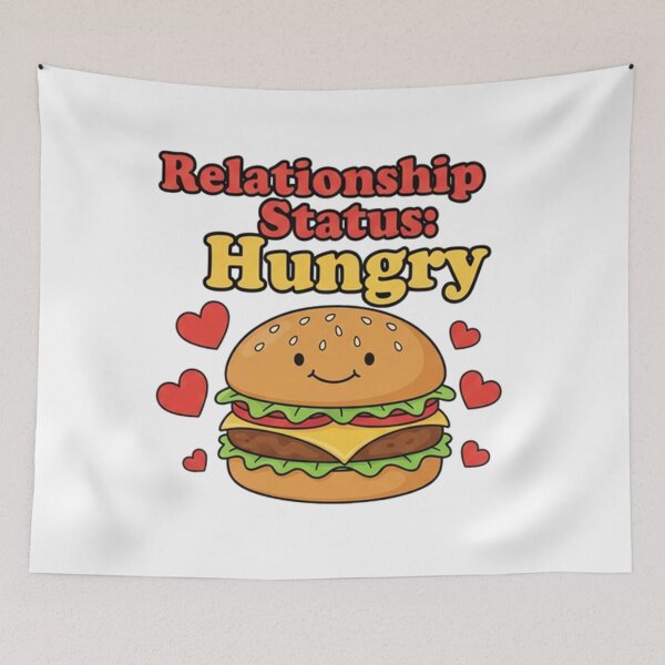 Item preview, Funny Food Quote Relationship Status: Hungry designed and sold by crazydotdesigns.