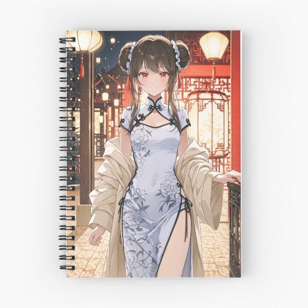 Item preview, Elegant Girl in Cheongsam with Lantern Street Poster designed and sold by SEIMEI2025.