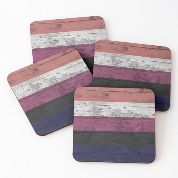 Item preview, Gender Fluid Pride Rainbow Flag Distressed Wood Grain  designed and sold by TackyTime.
