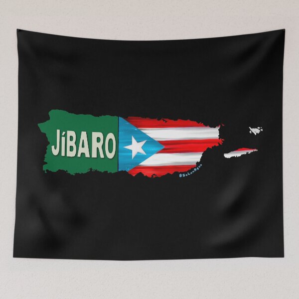 Item preview, Puerto Rico Flag Map Jibaro Boricua designed and sold by SoLunAgua ..