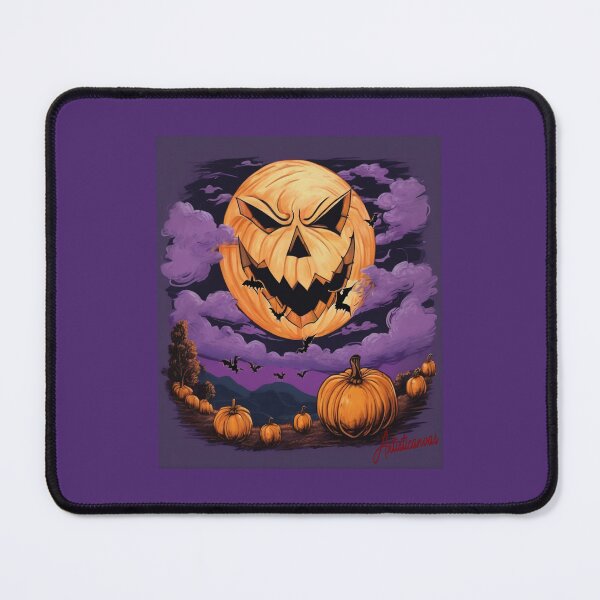 Item preview, "Enchanted Halloween Night: Giant Pumpkin Moon and Bats" designed and sold by Artisticanvas.
