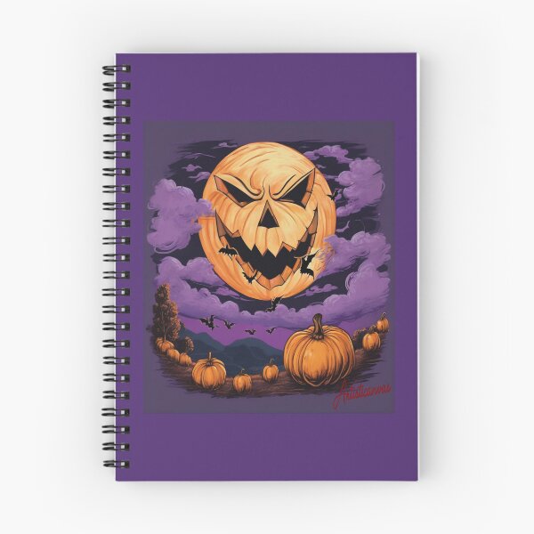 Item preview, "Enchanted Halloween Night: Giant Pumpkin Moon and Bats" designed and sold by Artisticanvas.