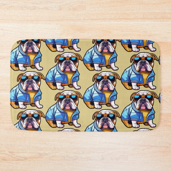 Item preview, cool dog geometric mosaic designed and sold by designmari.