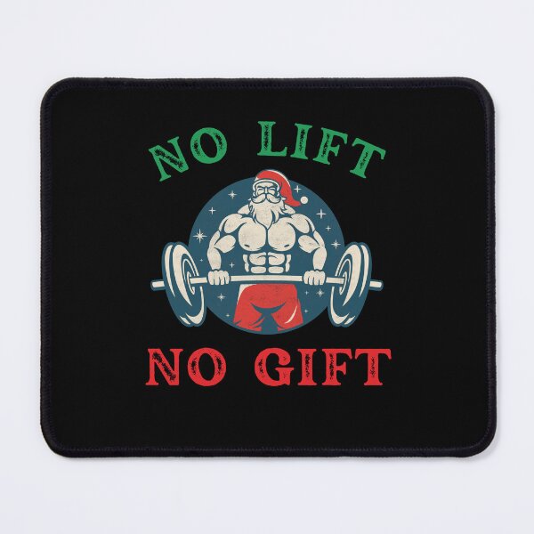 Item preview, No gift no lift Funny workout Santa Christmas gym designed and sold by snowry.