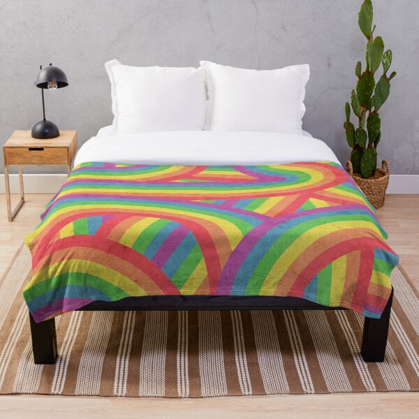 Item preview, Faded Sun-Bleached Rainbow Stripes Pattern designed and sold by itsjensworld.