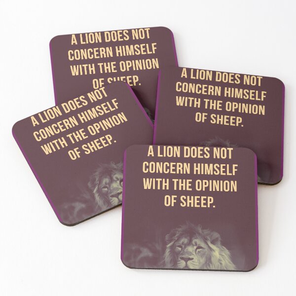 Item preview, A-Lion-Does-Not-Concern-Himself-With-The-Opinion-Of-Sheep designed and sold by AliFischerbd.