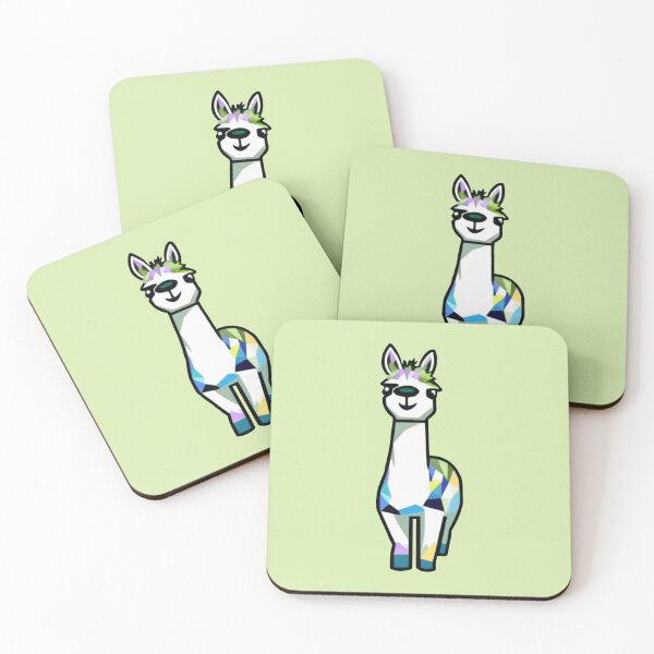 Item preview, alpaca geometric mosaic designed and sold by designmari.