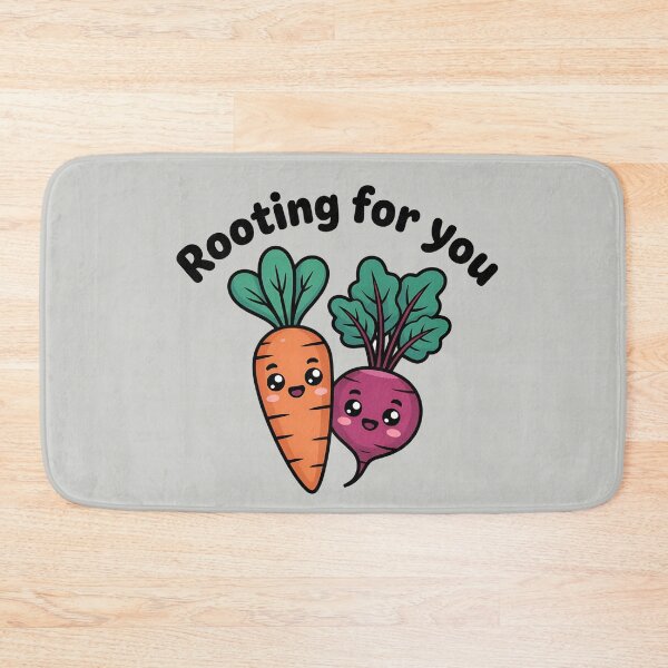 Item preview, Rooting for You, Cute Kawaii Foodie Veggie Pun designed and sold by Bliss Find And Design.