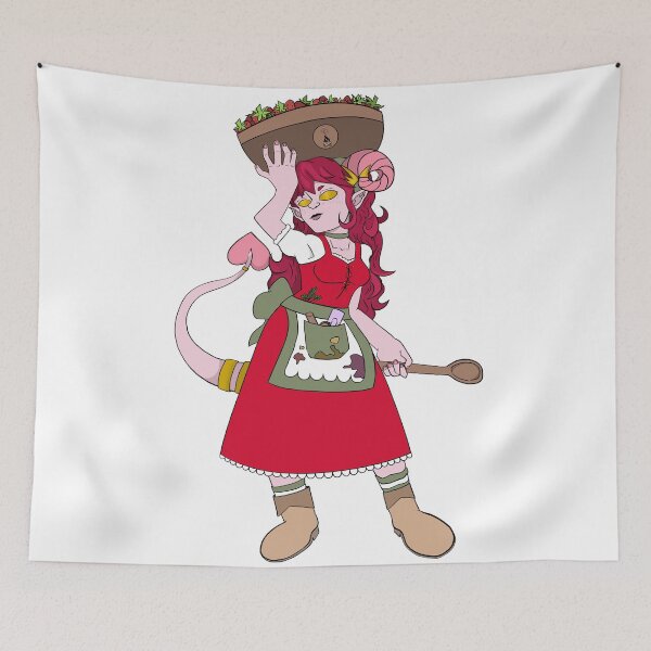 Item preview, Shortcake Tiefling designed and sold by Strawberry-Cart.