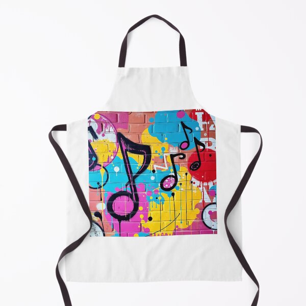 Item preview, Vibrant Musical Notes Street Art designed and sold by sharon1210.