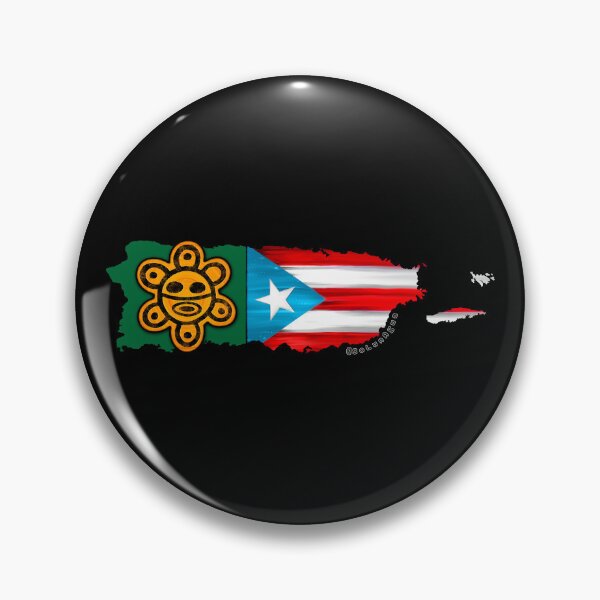 Item preview, El Sol Puerto Rico Flag Map Taino Sun Boricua designed and sold by SoLunAgua ..