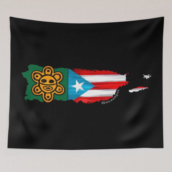 Item preview, El Sol Puerto Rico Flag Map Taino Sun Boricua designed and sold by SoLunAgua ..