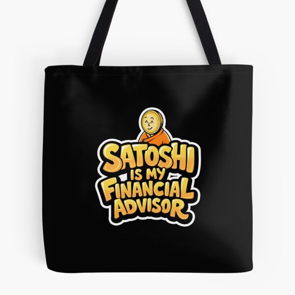 Item preview, Bitcoin Satoshi Is My Financial Advisor Graffiti Design designed and sold by RadDeck.