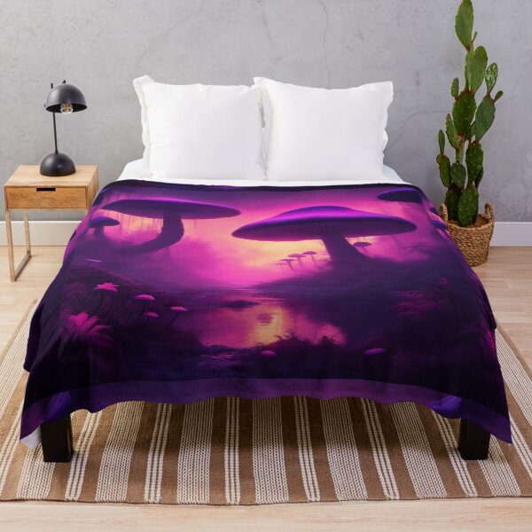 Item preview, Dark Fantasy Mushroom Forest designed and sold by AIcanvasDream.