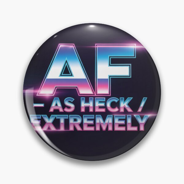 Artikelvorschau, AF Slang Neon Design – As Heck Extrem lustiges T-Shirt, Poster & Wandkunst entworfen und verkauft von GRAPHIX444.