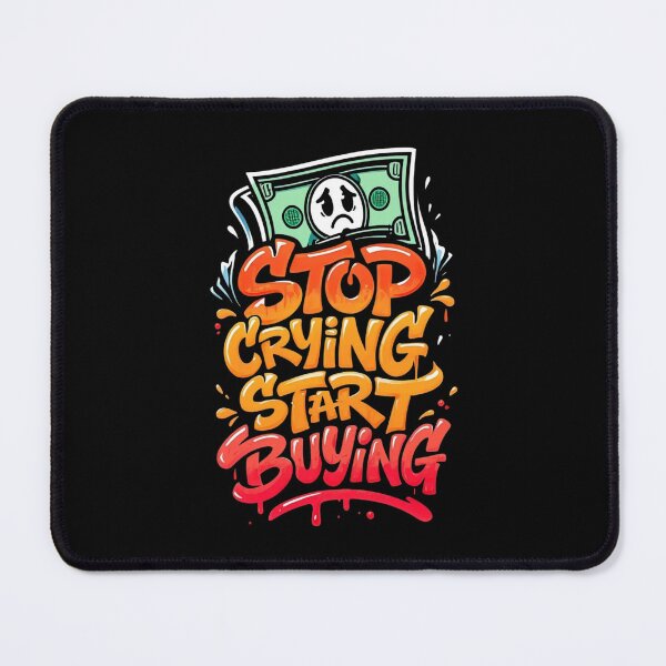 Item preview, Bitcoin Stop Crying Start Buying Graffiti Design designed and sold by RadDeck.