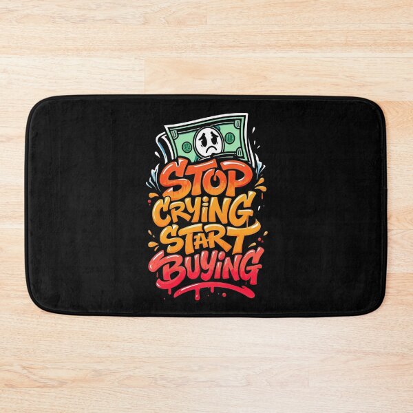Item preview, Bitcoin Stop Crying Start Buying Graffiti Design designed and sold by RadDeck.