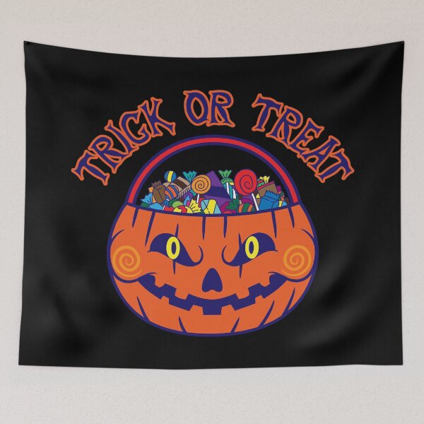 Item preview, Trick or Treat Pumpkin Basket designed and sold by drawdefy.