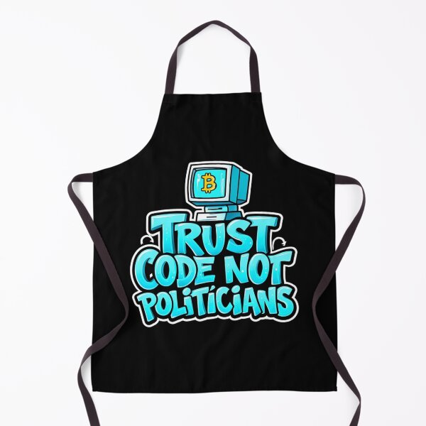 Item preview, Bitcoin Trust Code Not Politicians Graffiti Design designed and sold by RadDeck.