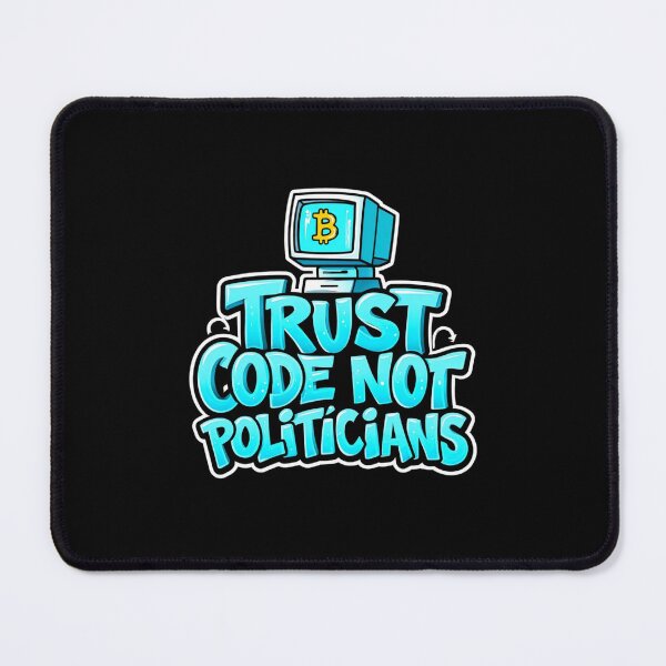 Item preview, Bitcoin Trust Code Not Politicians Graffiti Design designed and sold by RadDeck.