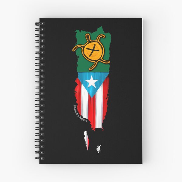 Item preview, El Carey Puerto Rico Flag Map Taino Turtle Symbol Boricua designed and sold by SoLunAgua ..