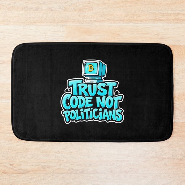 Item preview, Bitcoin Trust Code Not Politicians Graffiti Design designed and sold by RadDeck.