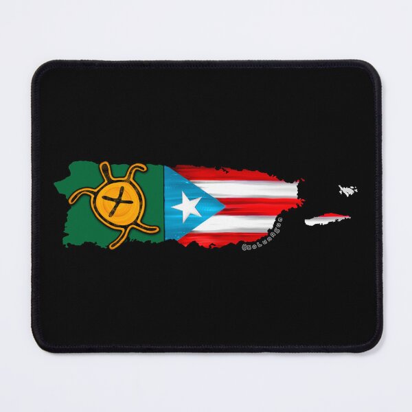 Item preview, El Carey Puerto Rico Flag Map Taino Turtle Symbol Boricua designed and sold by SoLunAgua ..