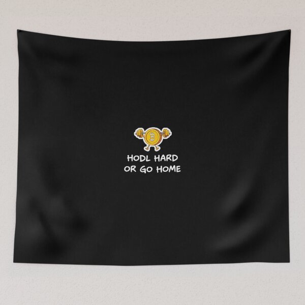 Item preview, Bitcoin Hodl Hard Or Go Home Graffiti Design designed and sold by RadDeck.