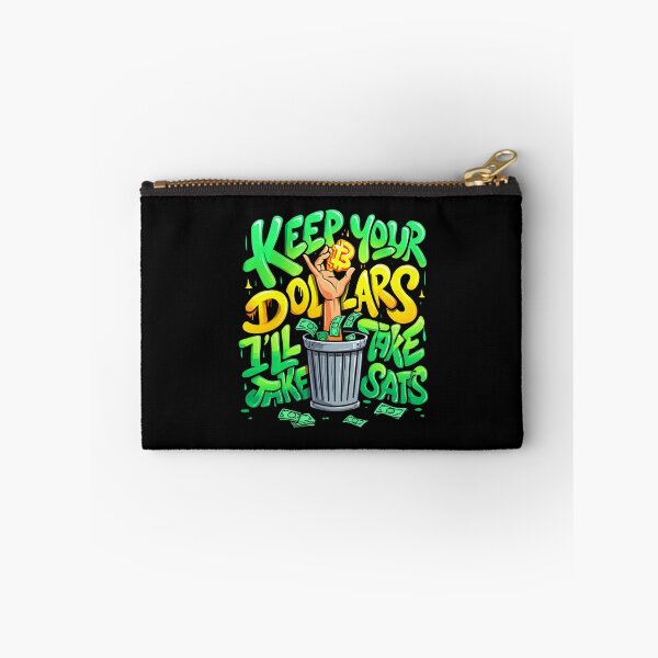 Item preview, Bitcoin Keep Your Dollars I’ll Take Sats Graffiti Design designed and sold by RadDeck.