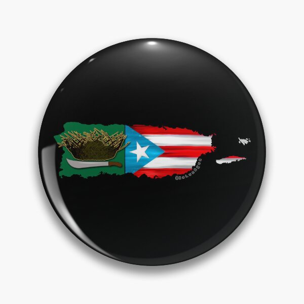 Item preview, El Jíbaro Puerto Rico Flag Map Boricua Pava Hat designed and sold by SoLunAgua ..