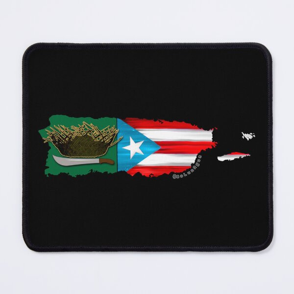 Item preview, El Jíbaro Puerto Rico Flag Map Boricua Pava Hat designed and sold by SoLunAgua ..