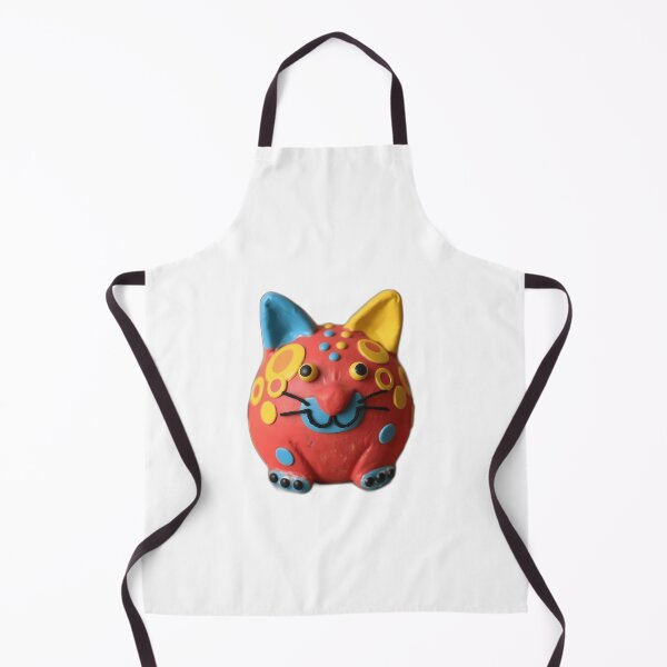 Item preview, Playful Red Clay Cat with Leopard Spots designed and sold by sharon1210.