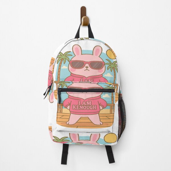 Item preview, I Am Kenough Kawaii Pink Bunny in Sunglasses – I Am Kenough Hoodie Self‑Love Design designed and sold by Trendiihub.