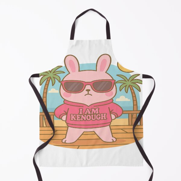 Item preview, I Am Kenough Kawaii Pink Bunny in Sunglasses – I Am Kenough Hoodie Self‑Love Design designed and sold by Trendiihub.