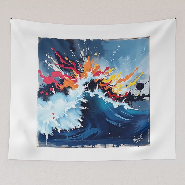 Item preview, Dynamic Ocean Wave Art designed and sold by sharon1210.