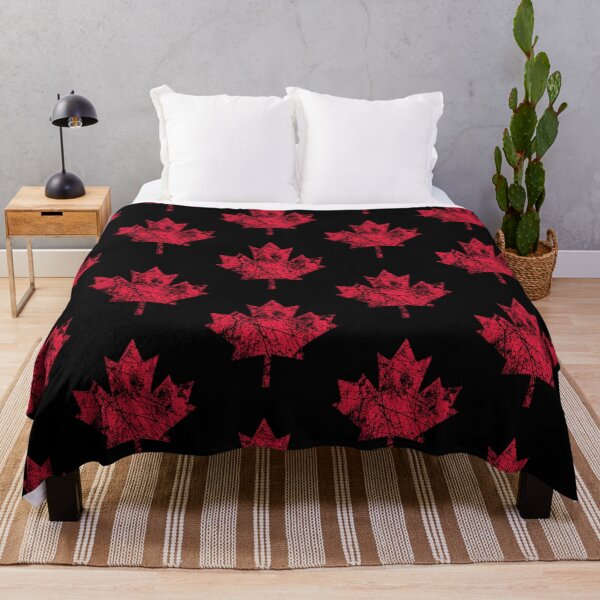 Item preview, Canadian Maple Leaf Grunge Distressed Style In Red designed and sold by skywalkersafa.