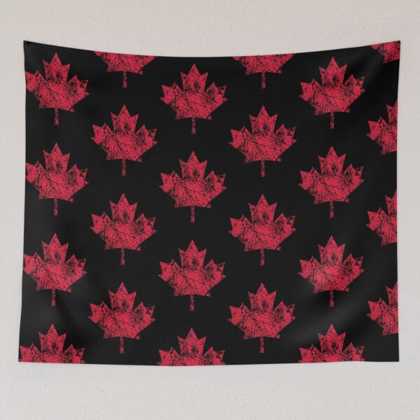 Item preview, Canadian Maple Leaf Grunge Distressed Style In Red designed and sold by skywalkersafa.