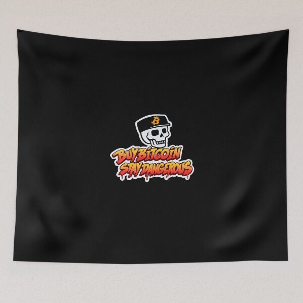 Item preview, Bitcoin Buy Bitcoin Stay Dangerous Graffiti Design designed and sold by RadDeck.
