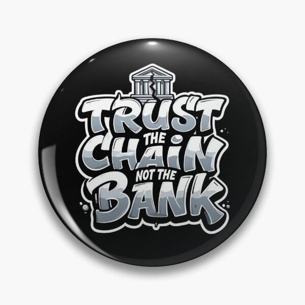 Item preview, Bitcoin Trust The Chain Not The Bank Graffiti Design designed and sold by RadDeck.