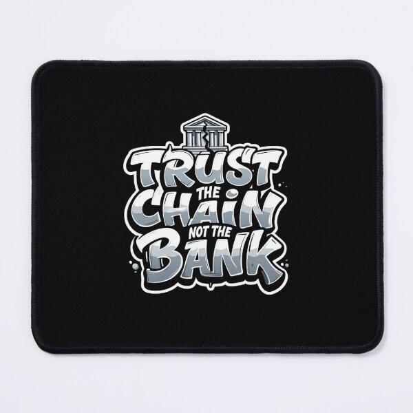Item preview, Bitcoin Trust The Chain Not The Bank Graffiti Design designed and sold by RadDeck.