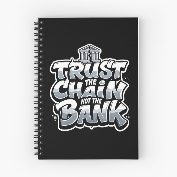 Item preview, Bitcoin Trust The Chain Not The Bank Graffiti Design designed and sold by RadDeck.