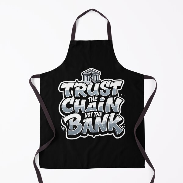 Item preview, Bitcoin Trust The Chain Not The Bank Graffiti Design designed and sold by RadDeck.