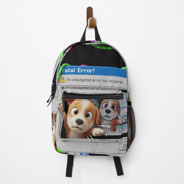 Item preview, Fatal Error Dog | Retro Glitch Sticker designed and sold by WHITE FLAME PRINTS.
