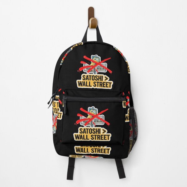 Item preview, Bitcoin Satoshi Greater Than Wall Street Graffiti Design designed and sold by RadDeck.