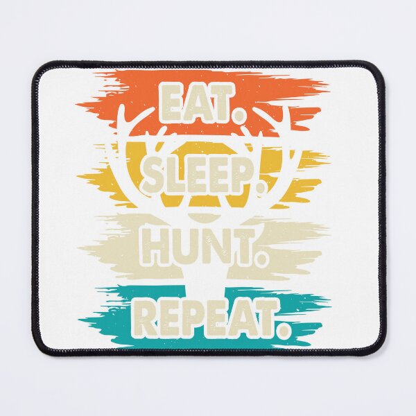 Item preview, Eat Sleep Hunt Repeat – Funny Retro Deer Hunting Tee designed and sold by STMEDIADESIGN.