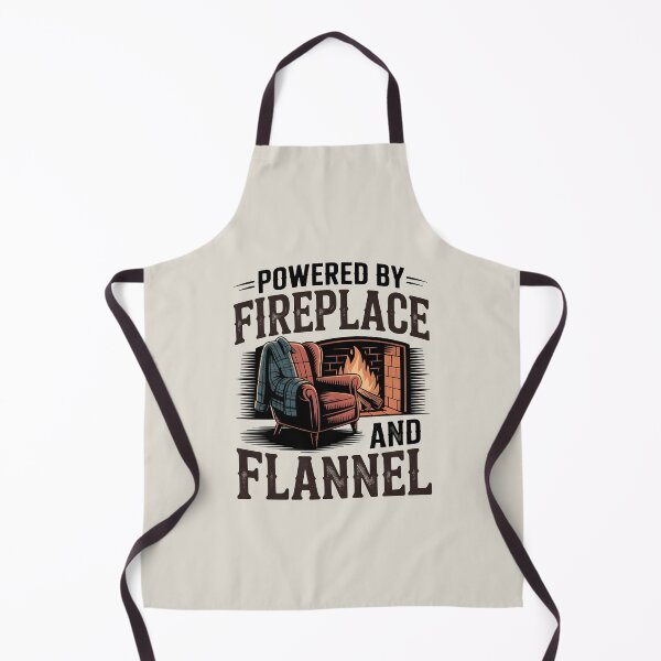 Item preview, Powered by Fireplace and Flannel – Cozy Winter Vibes designed and sold by Jollys-ArtShop.