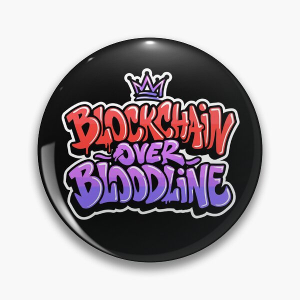 Item preview, Bitcoin Blockchain Over Bloodline Graffiti Design designed and sold by RadDeck.